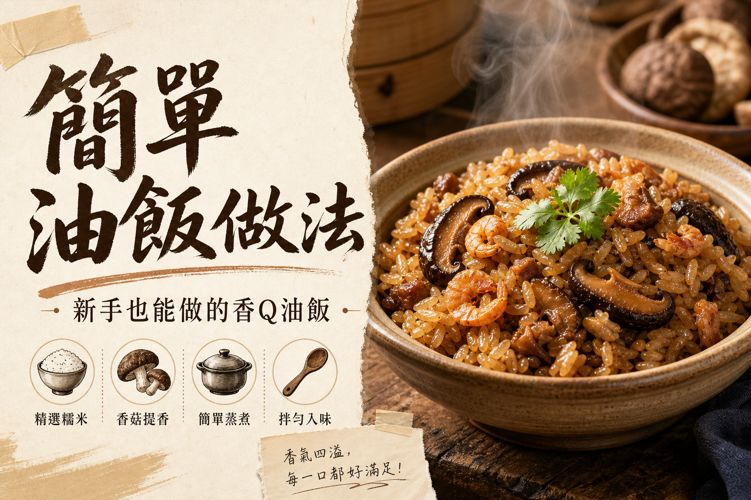 簡單油飯做法
